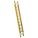 9200D SERIES EXTENSION LADDER, YELLOW, 20 FT H, TYPE IAA ANSI, FIBREGLASS