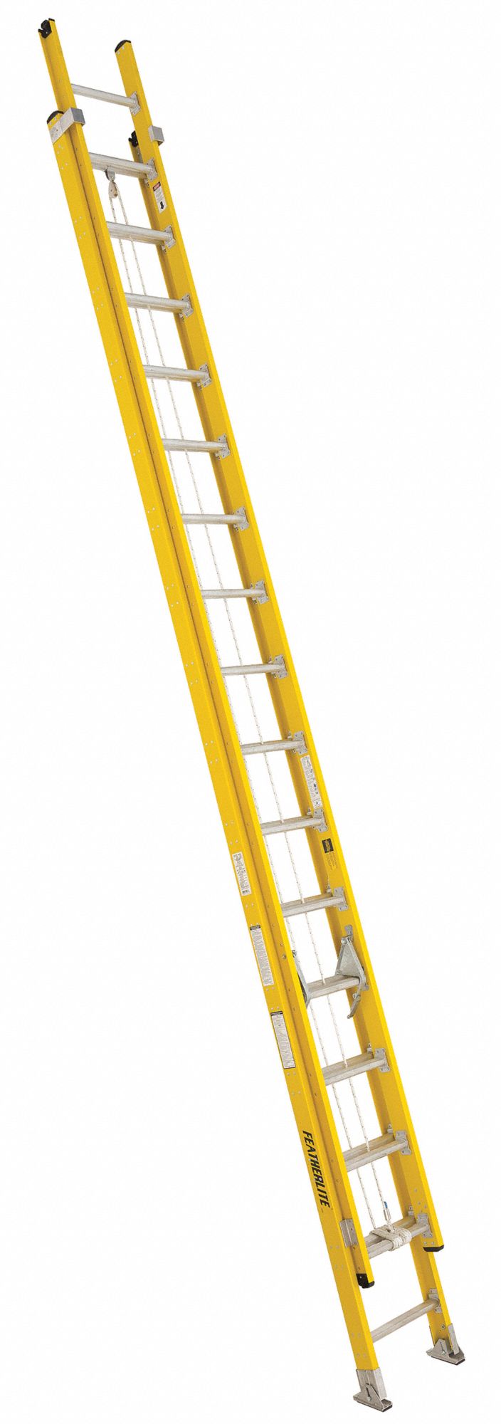 9200D SERIES EXTENSION LADDER, YELLOW, 32 FT H, TYPE IAA ANSI, FIBREGLASS