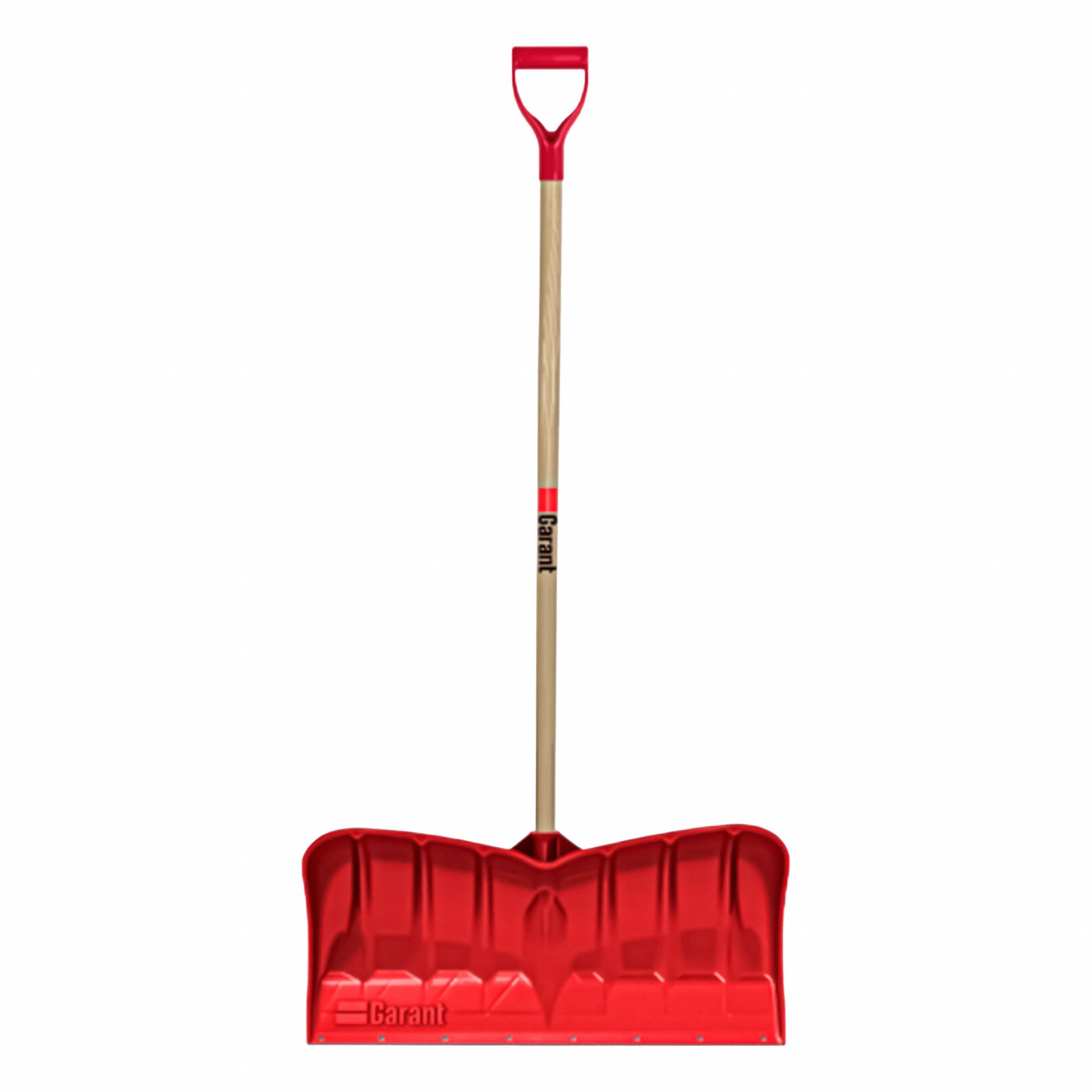 SNOW PUSHER W/ STEEL WEAR-STRIP, D-GRIP, 26 X 11 IN BLADE, 46 1/4 IN HANDLE, POLY/ASH