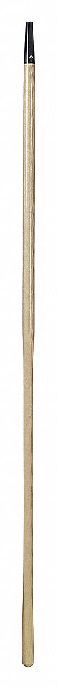 RAKE HANDLE W FERRULE, LONG/STRAIGHT, WOOD GRAIN, 60 IN L, ASH