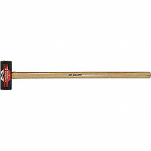 SLEDGEHAMMER, DOUBLE FACE, LARGE STRIKE FORCE, 6 LBS, BLACK, 32 IN, FORGED AND TEMPERED STEEL