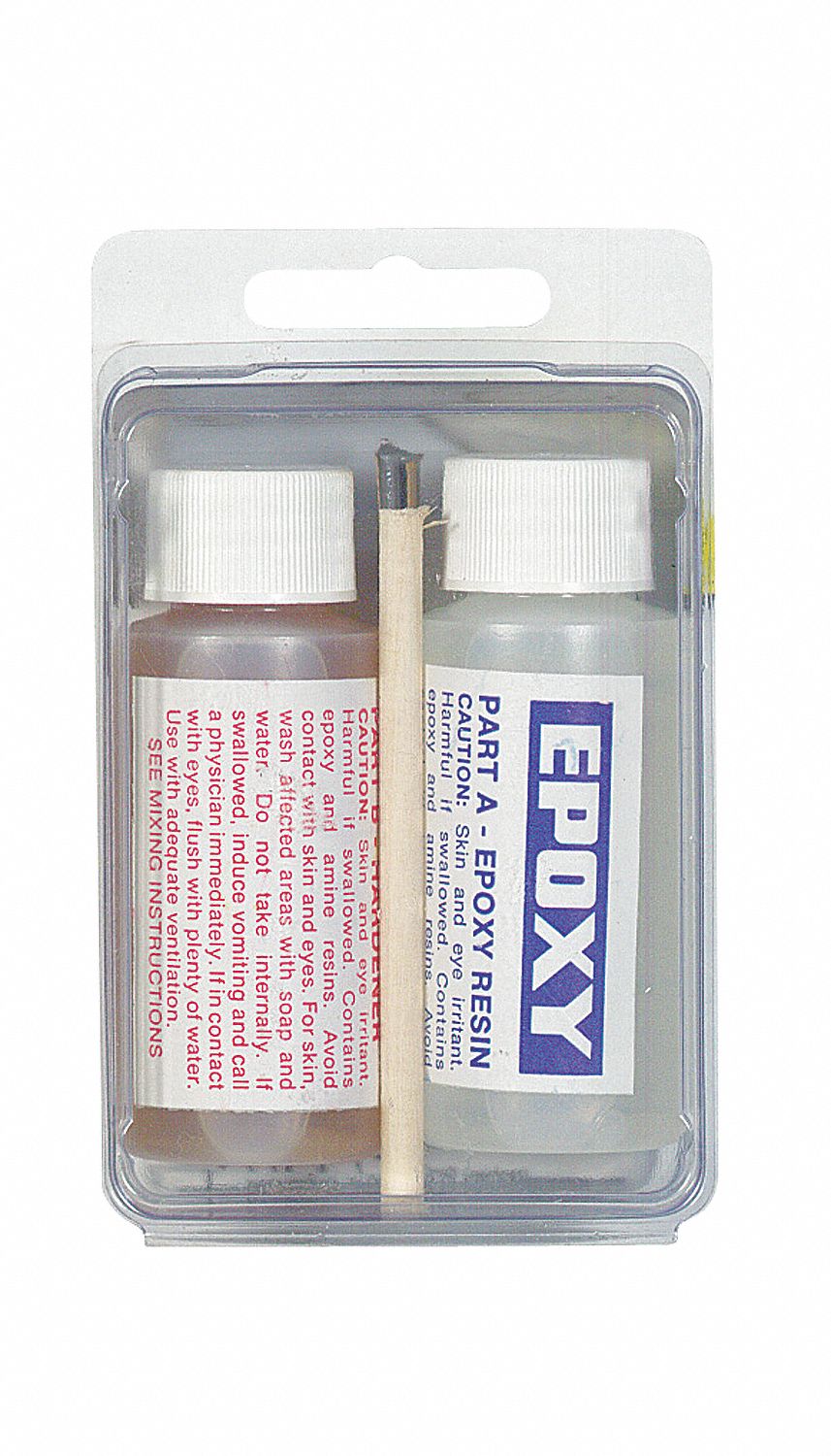 EPOXY KIT FOR FIBREGLASS HANDLE, 2 PARTS, CLEAR