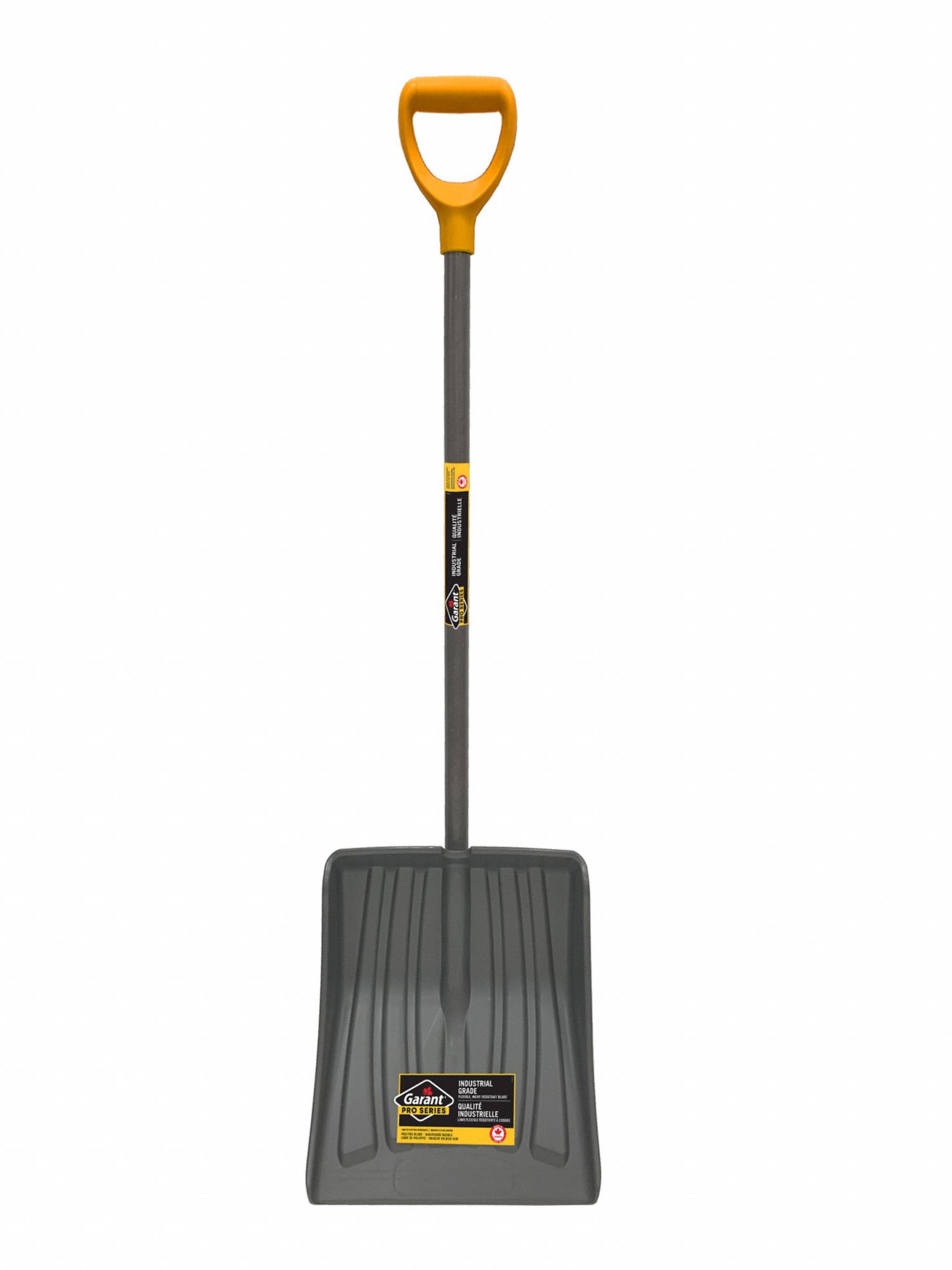 ALL-PURPOSE SNOW SHOVEL, D-GRIP, 42 IN HANDLE, 13.9 X 16 3/8 IN BLADE, POLYPROPYLENE/ASH