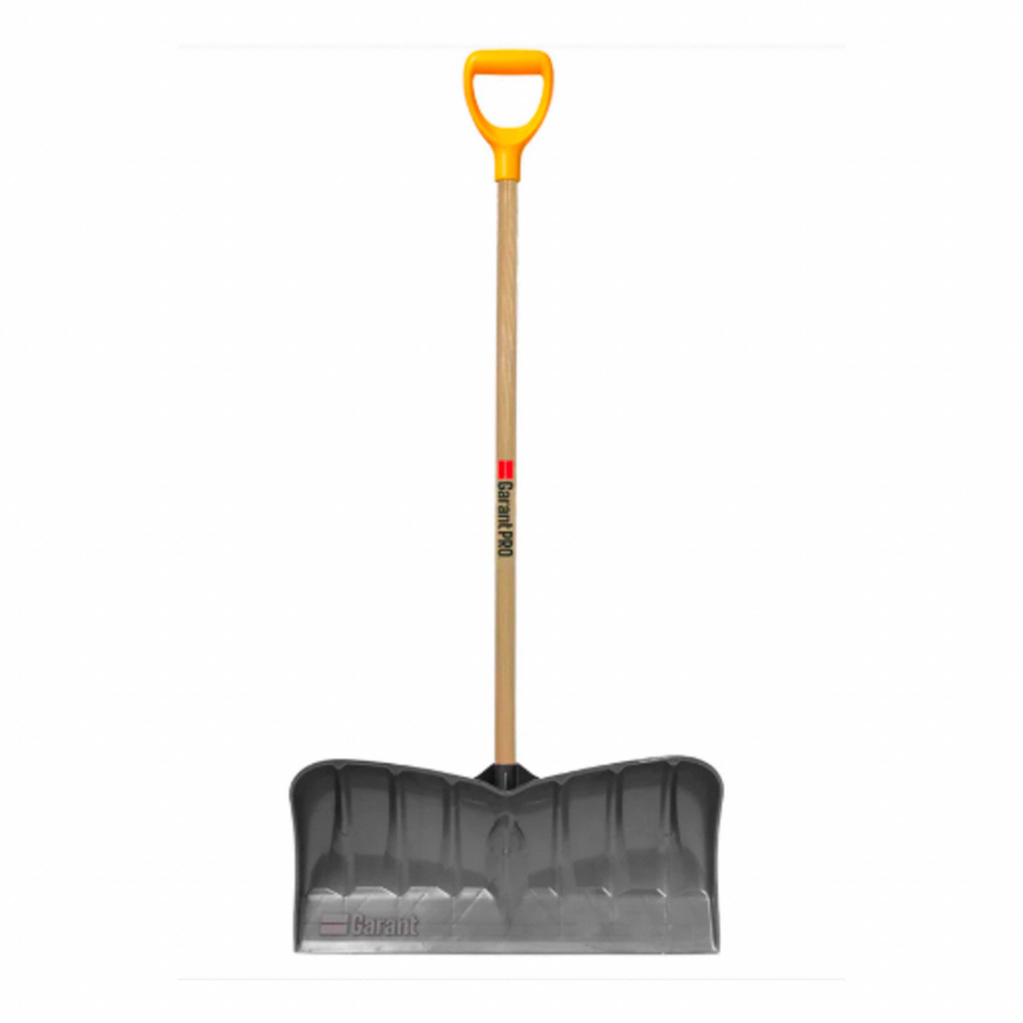 SNOW PUSHER, D-GRIP, 26 X 11 IN BLADE, 45 IN HANDLE, ASH/POLYPROPYLENE