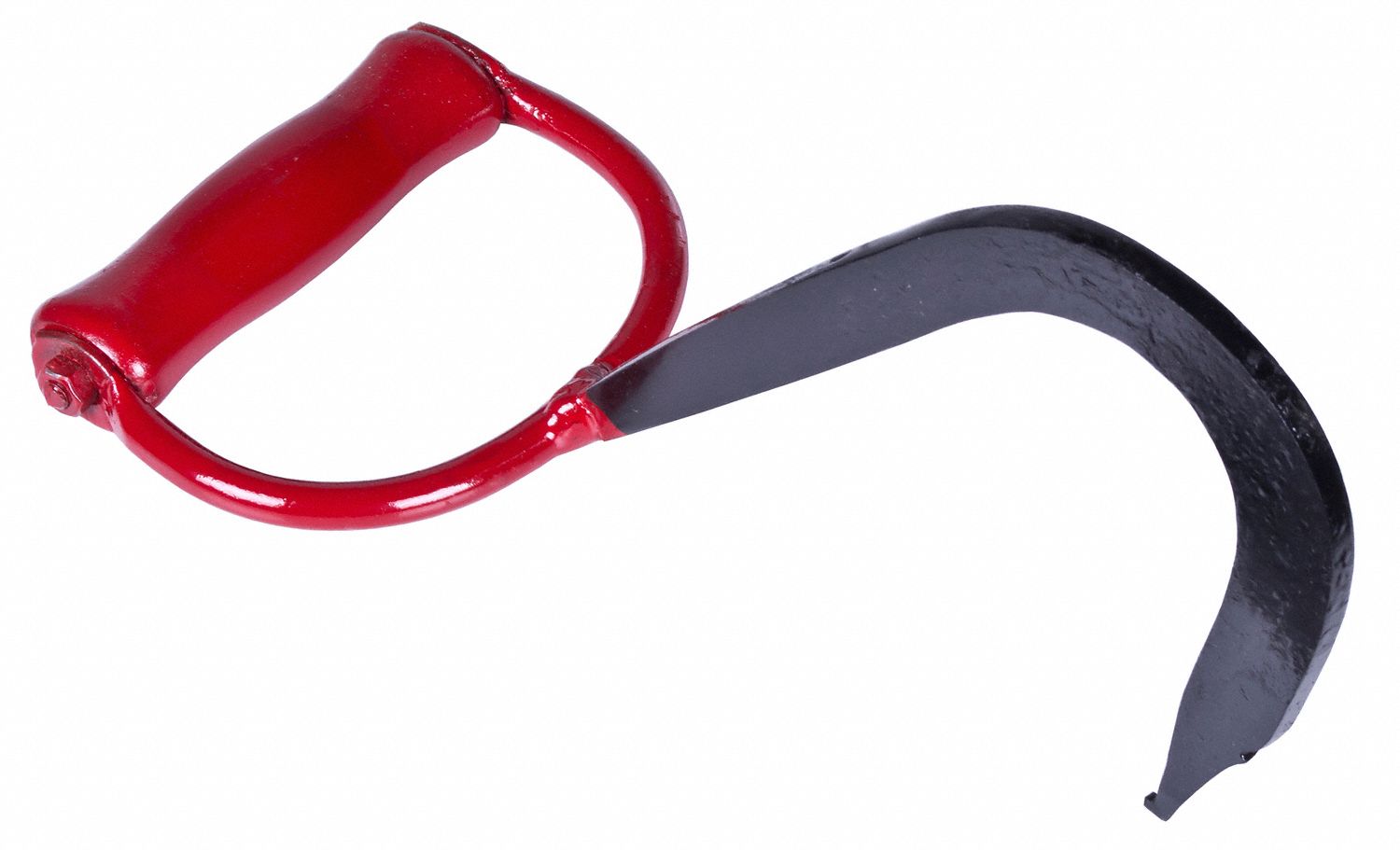 PULP HOOK W/ TEMPERED TIP/HAND GRIP, RED/BLACK, 4 IN OPENING, 1.15 LBS, FORGED STEEL/HARDWOOD