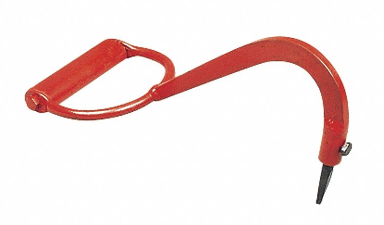 GARANT PULP HOOK W/ REPLACEABLE TIP/HAND GRIP, RED, 5 IN OPENING, FORGED  STEEL - Logging Accessories - GARPH500RT