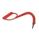 PULP HOOK W/ REPLACEABLE TIP/HAND GRIP, RED, 5 IN OPENING, FORGED STEEL