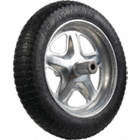 FLAT FREE WHEELBARROW REPLACEMENT TIRE, C6STSPFF, FITS 5/8 IN AXLE, 3 1/2 X 16 X 10 1/2 IN, RUBBER