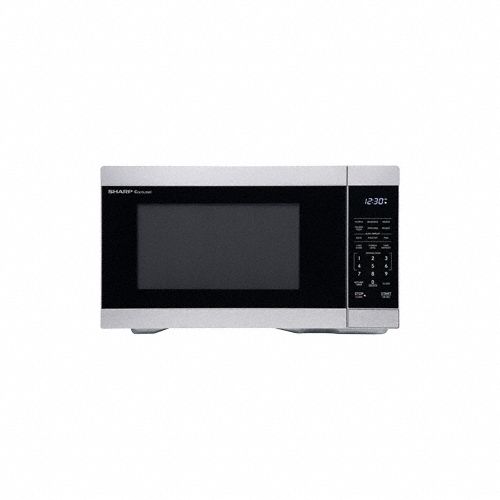 SHARP, Stainless Steel, 1.1 cu ft Oven Capacity, Microwave Oven