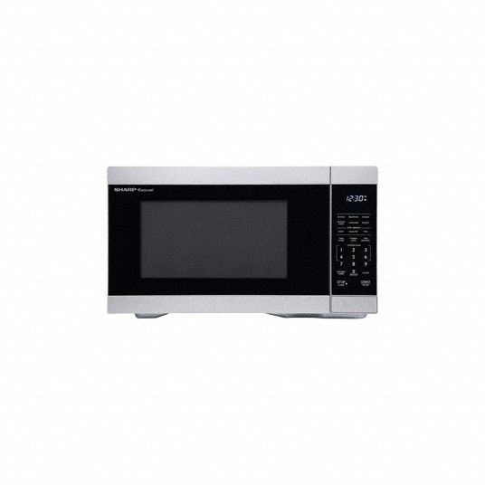 SHARP Microwave Oven: Stainless Steel, 1.1 cu ft Oven Capacity, 1,000 W  Cooking Watt, GGS_105406