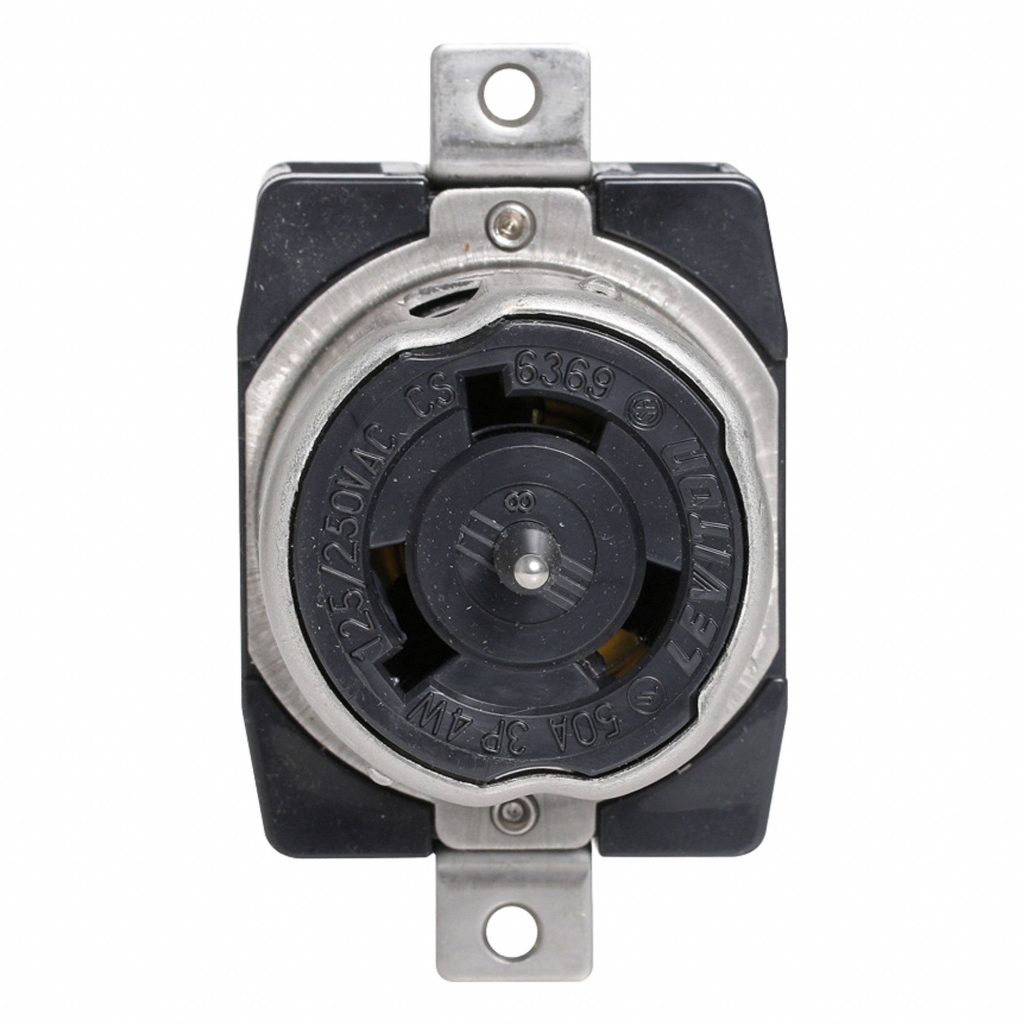 LEVITON, Non-NEMA, Black, Locking Receptacle - 401PE4|CS6369 - Grainger