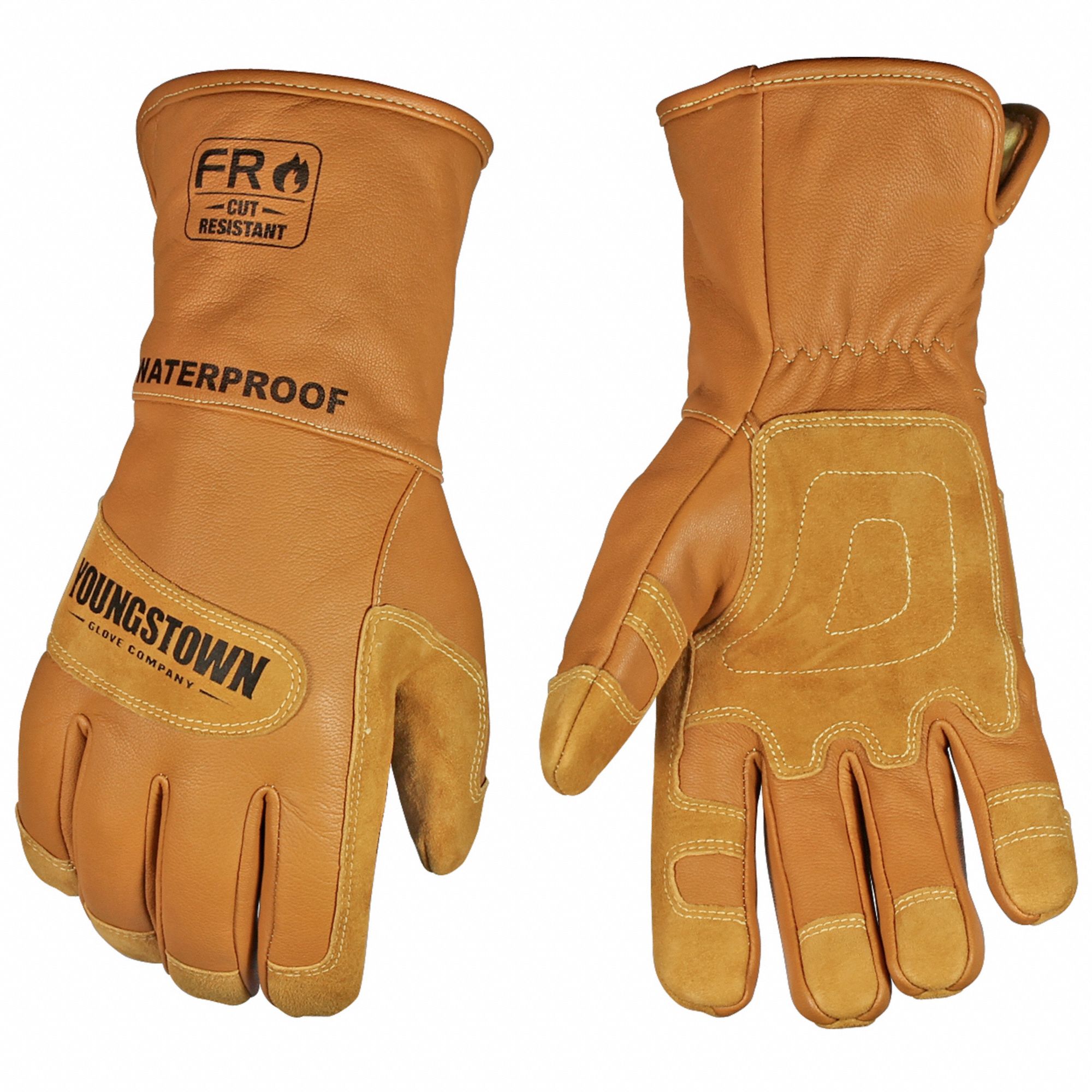 Waterproof leather hot sale work gloves