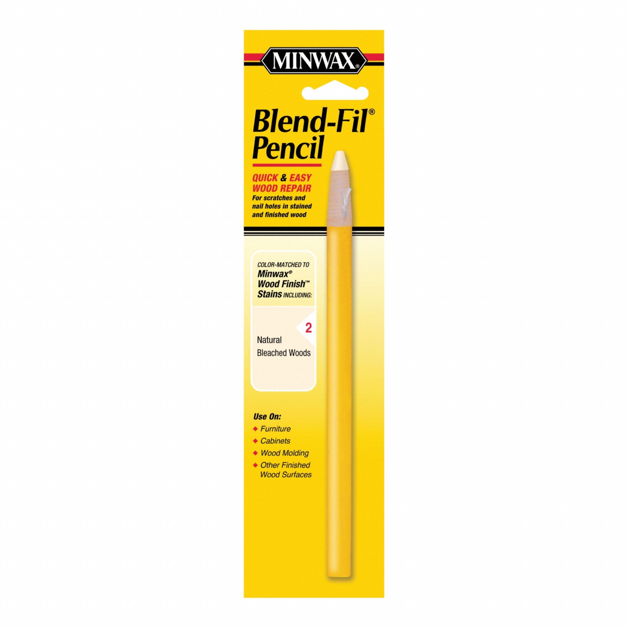 Wood Repair Pencil: Wood Repair Pencil, Oil, 1 Container Size, Wood, Natural, Blend-Fil