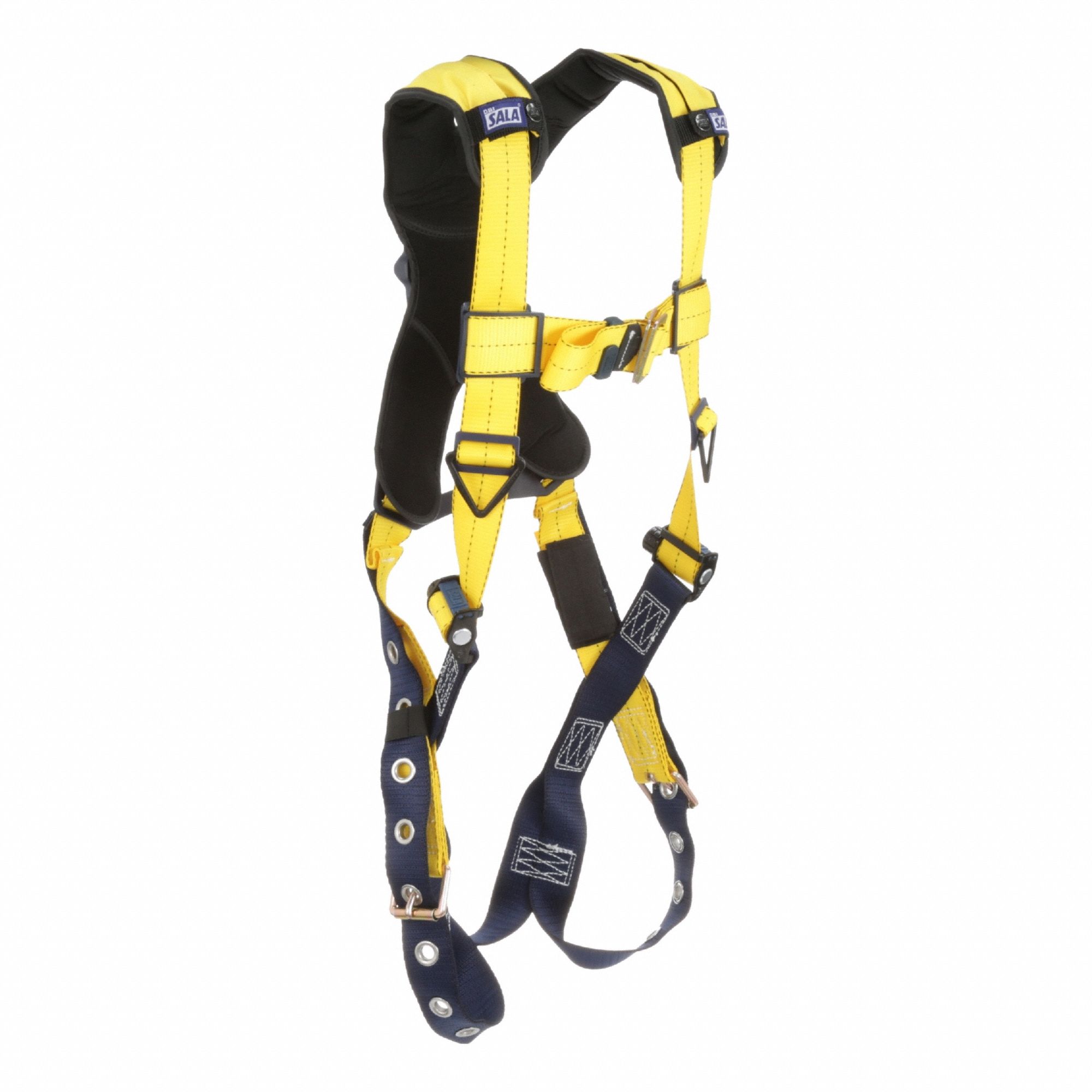 Full Body Harness: Vest Harness, Mating / Tongue, Cam, S, 420 lb Wt Capacity, Steel