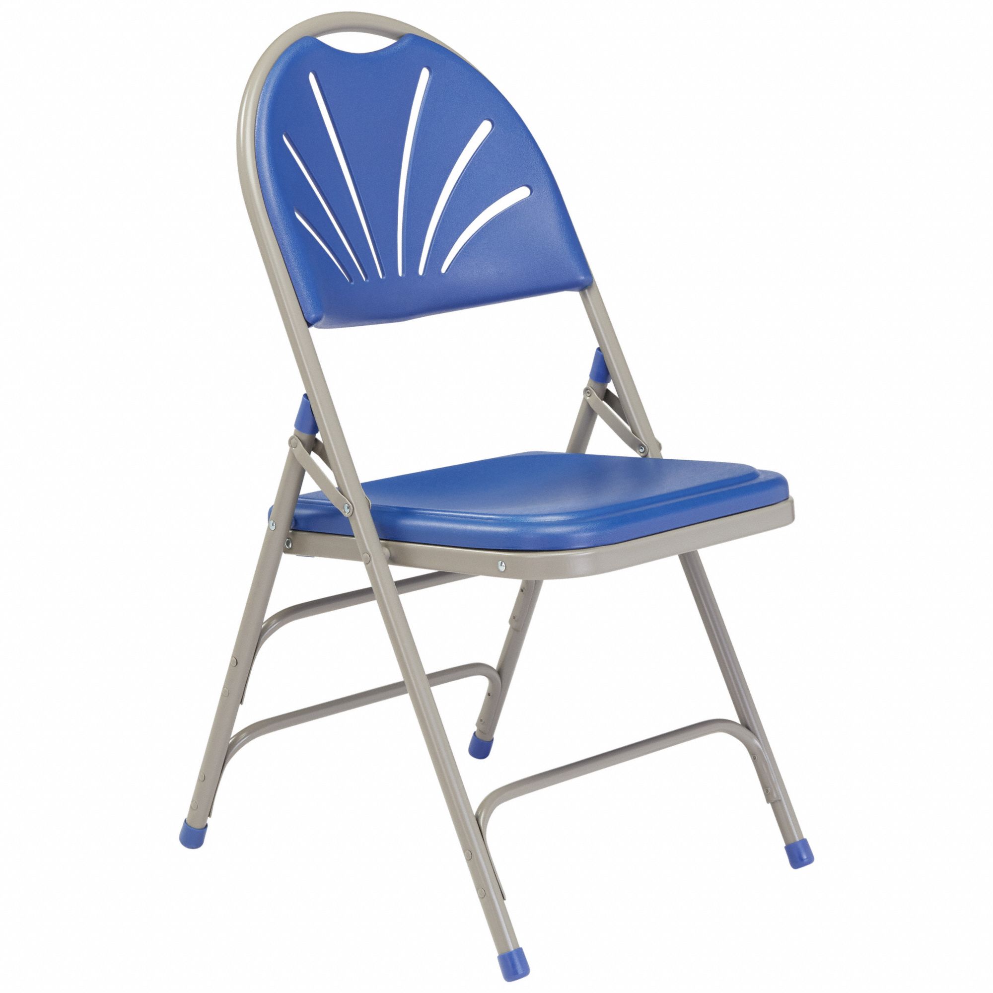 NATIONAL PUBLIC SEATING, 1100 Series, Blue Seat, Folding Chair 23PG03