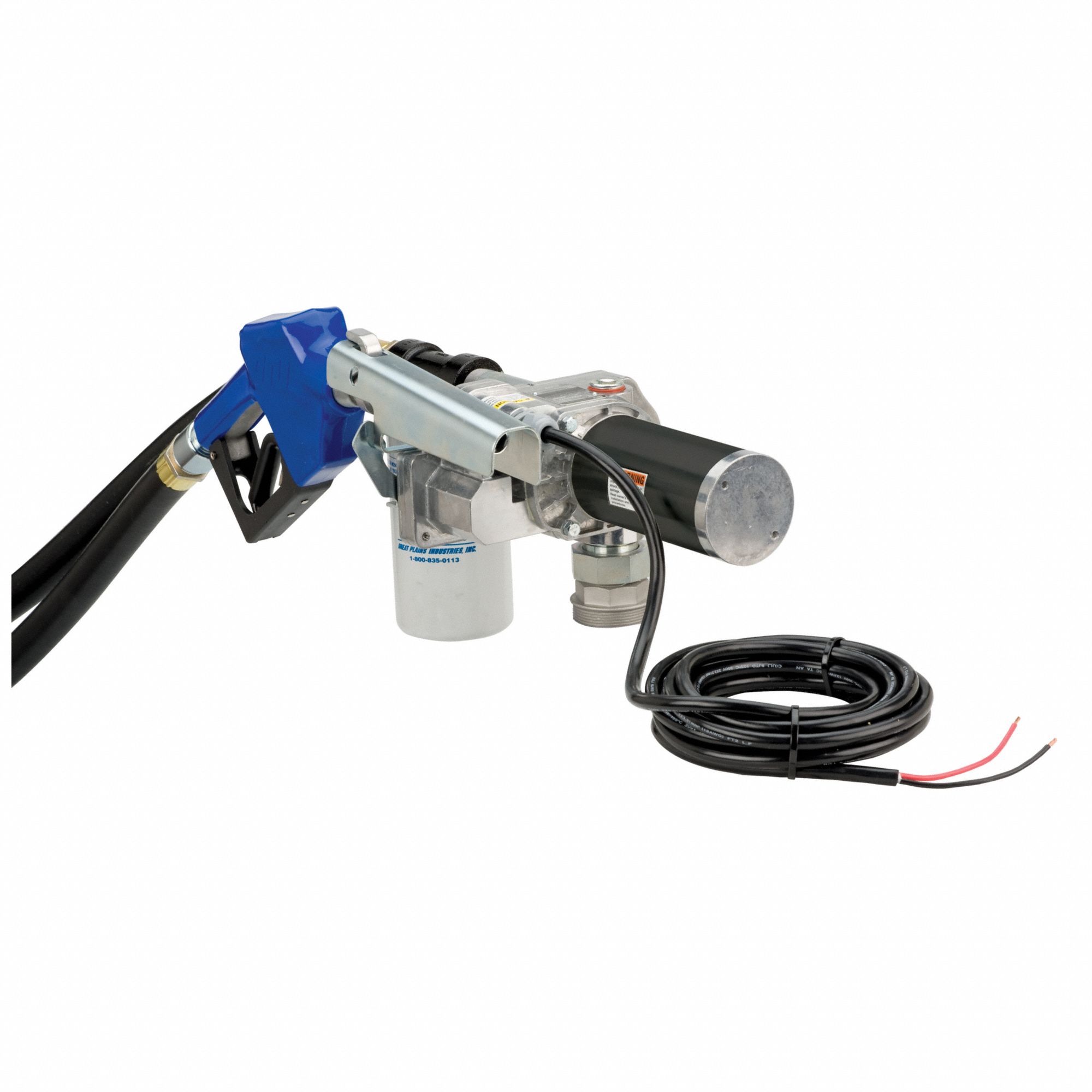 GPI Fuel Transfer Pump 12V DC, 18 gpm GPM, 12 ft Hose Lg, Cast