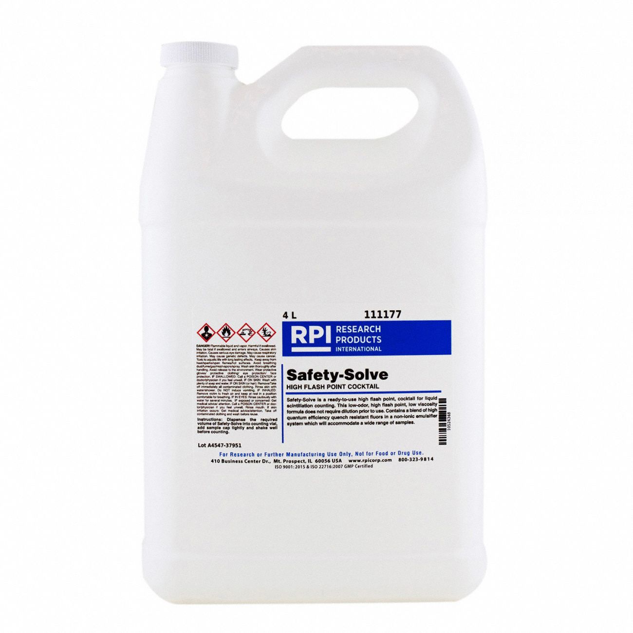 Safety-Solve Complete Counting Cocktail Research or Further Manufacturing Use Only