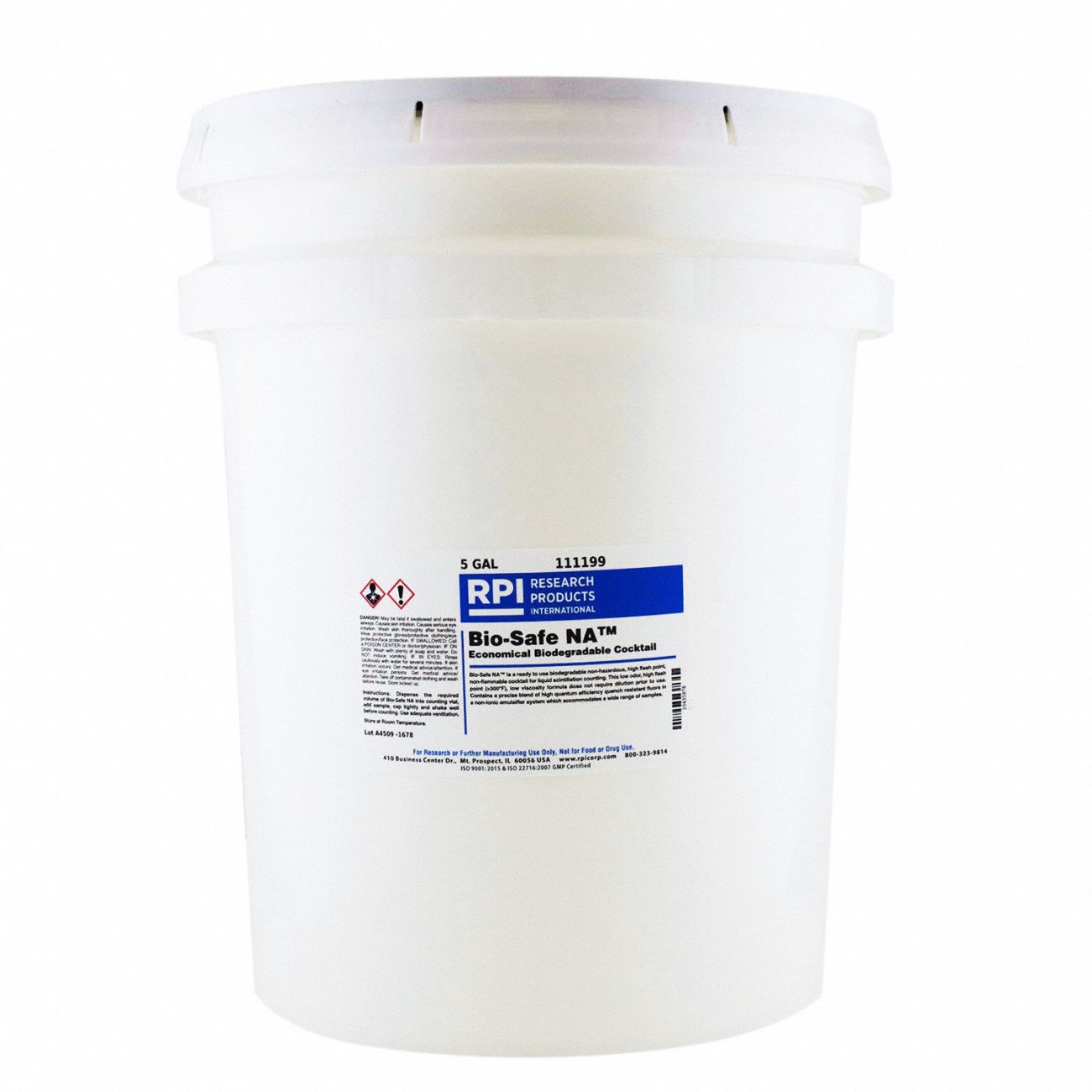 Scintillation Cocktails: Lab, 68648-87-3 (Benzene C10-16 Alkyl Derivs), 5 gal Volume, Liquid, 1