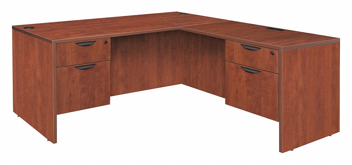 LEGACY L-Shape Desk: Legacy Desking Series, 71 in Overall Wd, 29 in ...