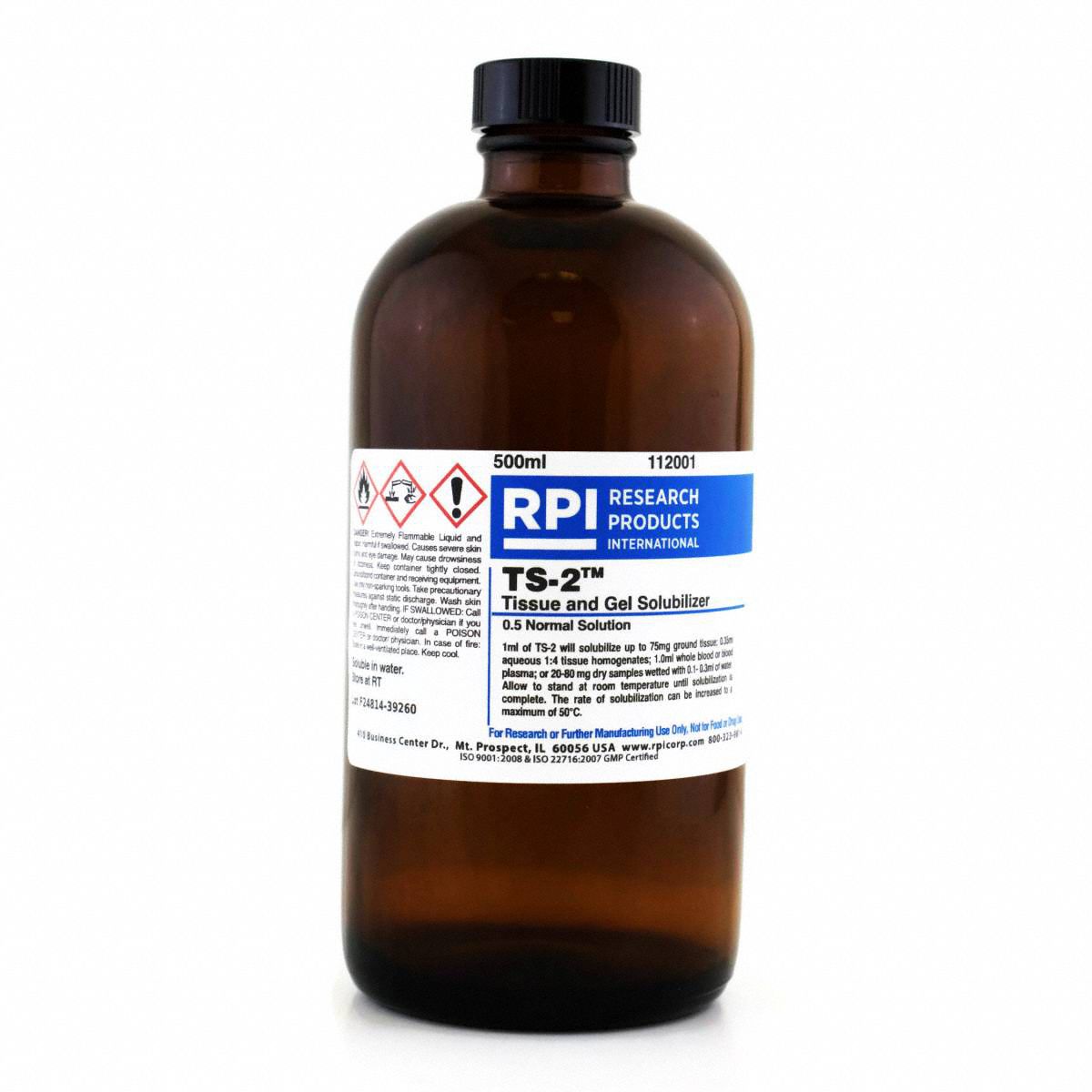 RPI, Liquid, 500 mL Container Size, TS2 Tissue and Gel Solubilizer
