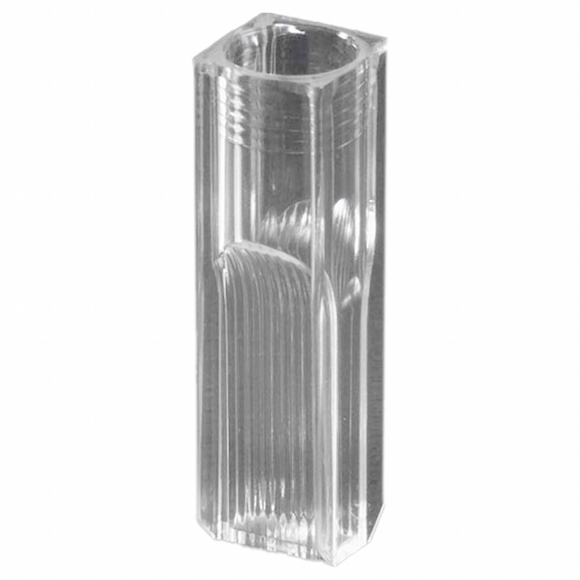 Spectrophotometer Cuvette: PMMA, 2.9 mL Max Fill Volume, 800 nm Max Bandwidth, 280 nm Min Bandwidth