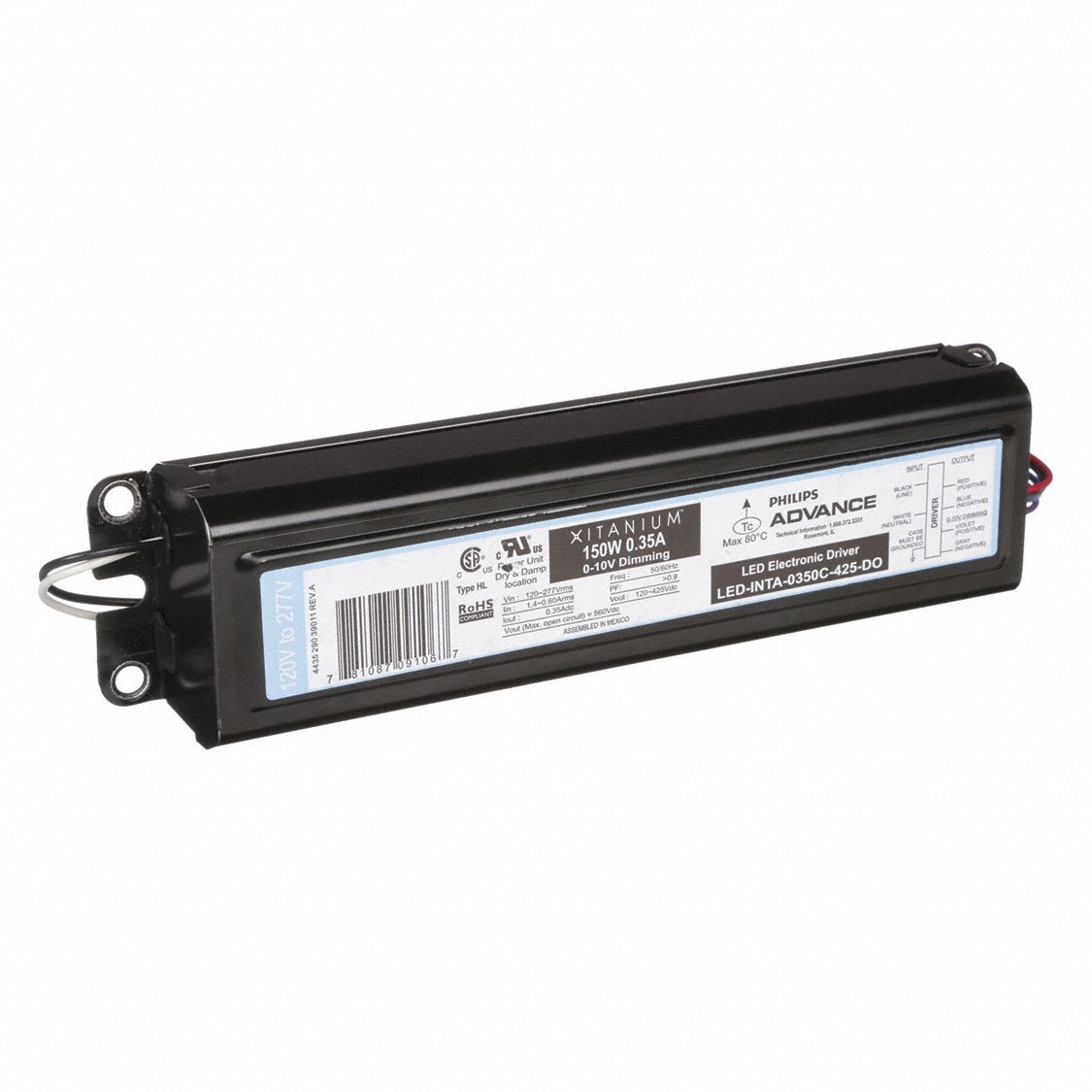 DRIVER LED 40W DC27-43V/ AC110-277V # R9001E-DRI - La Casa De Las