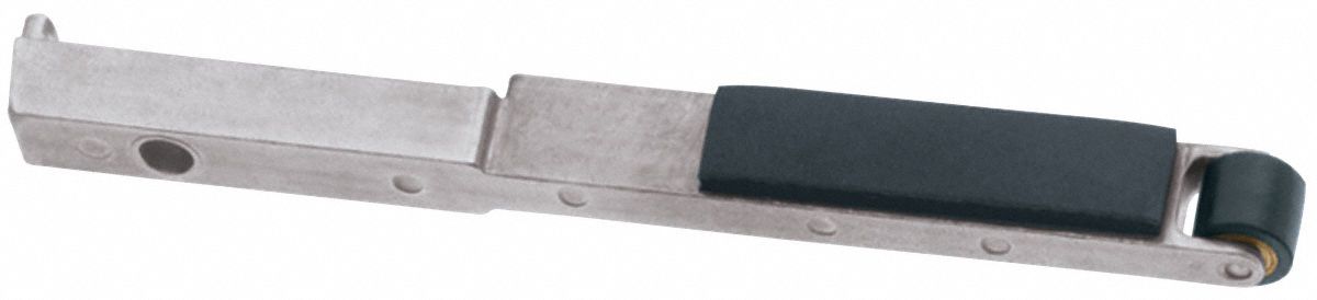 Contact Arm: 1/2 in Belt Wd, 18 in Belt Lg, Dynafile II Series, 7/16 in Wheel Dia, Crowned