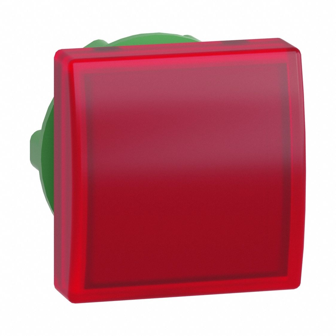Pilot Light Head: 22 mm Panel Mounting Hole Dia, Red, Smooth, LED, XB5 Series