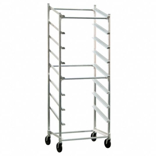 NEW AGE INDUSTRIAL, 9 Shelves, 77 1/4 in Overall Ht, Slant Display Rack ...