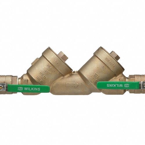 Double Check Backflow Preventer, Bronze