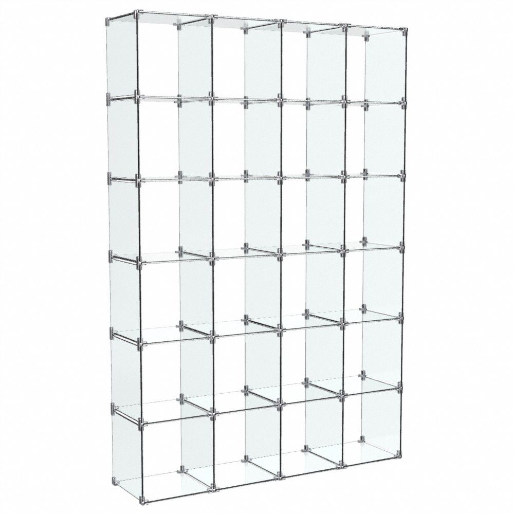 Compartmented Metal Shelving