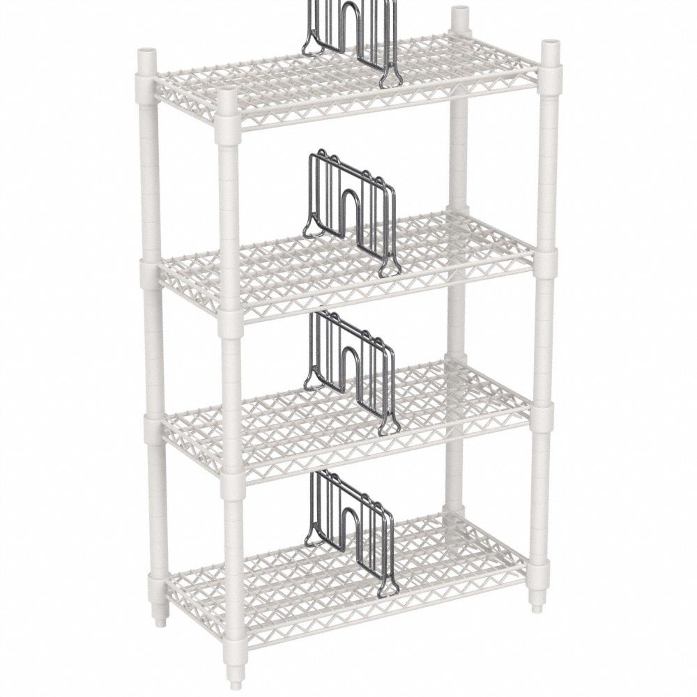 Wire Shelving Dividers, Ledges, Liners, and Panels