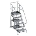 Storage-Shelving-Equipped Rolling Ladders