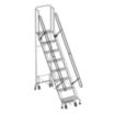 Steel Wall-Docked Weight-Actuated Auto-Lock Folding Ladders