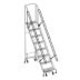 Steel Wall-Docked Weight-Actuated Auto-Lock Folding Ladders