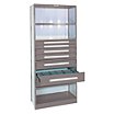 Heavy-Duty Standalone Closed Metal Shelving with Drawers image