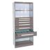 Heavy-Duty Standalone Closed Metal Shelving with Drawers