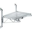 Adjustable-Height Stainless Steel Wire Wall-Mount Shelving