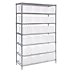 Wire Stationary Bin Shelving with Closed-Front Bins