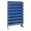 Metal Stationary Pick Racks with Closed-Front Bins