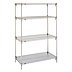Quick-Adjust Stationary Wire Shelving for Dry Use