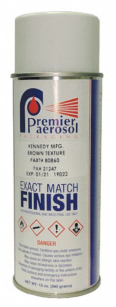 Aerosol Paint, 12 oz., Brown Texture, Touch Up Spray Paint