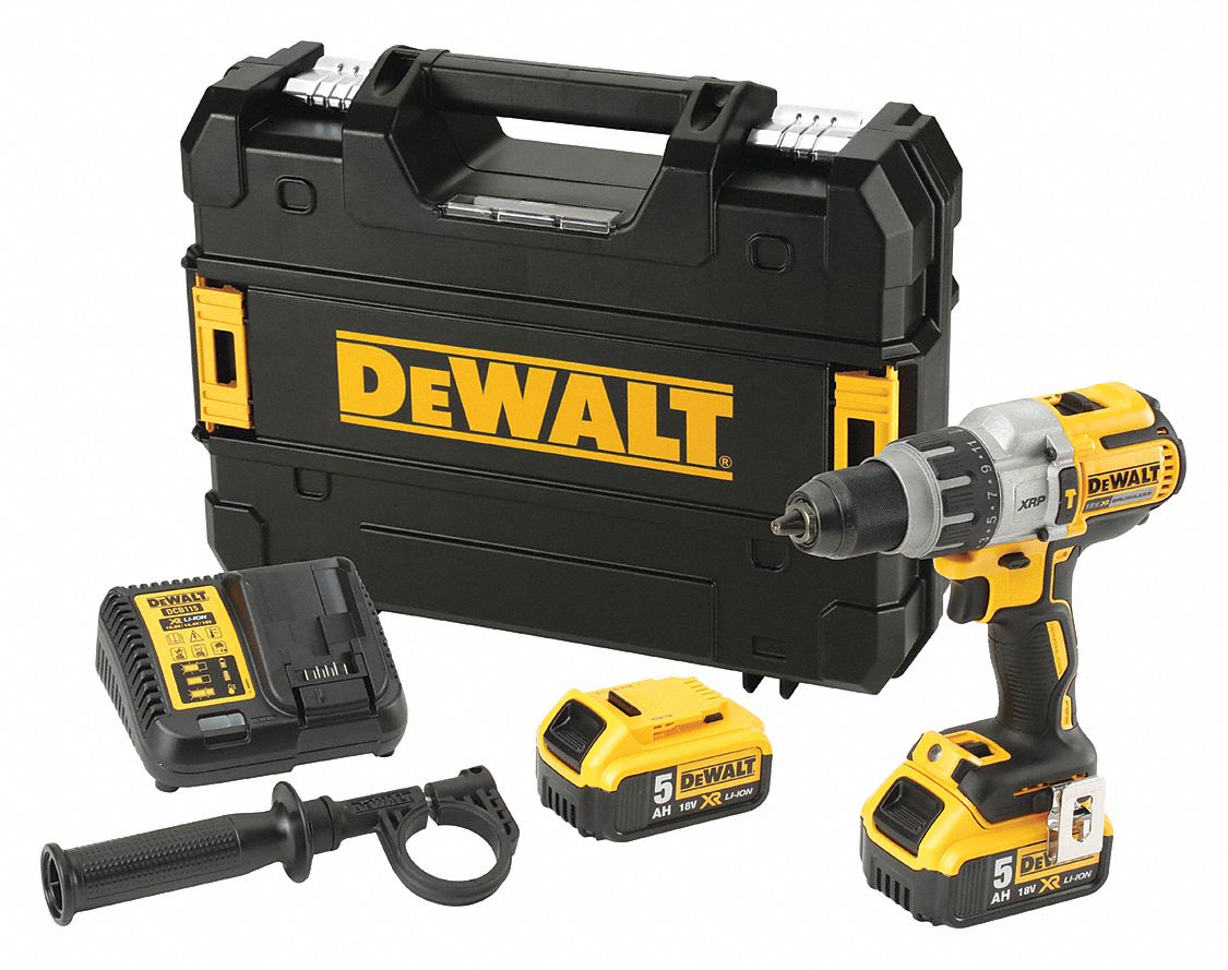 DEWALT Kit rotomartillo inalámbrico 20V 1/2 pulgada Sin carbones