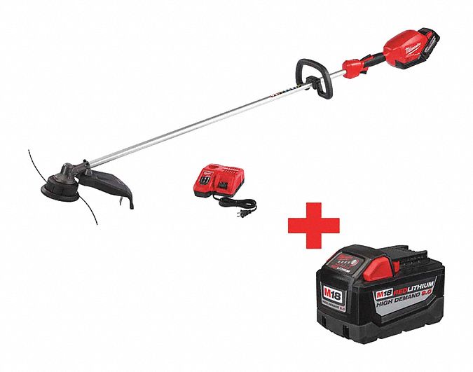 MILWAUKEE, 14 in Cutting Wd, Straight Shaft, String Trimmer - 114Z62 ...