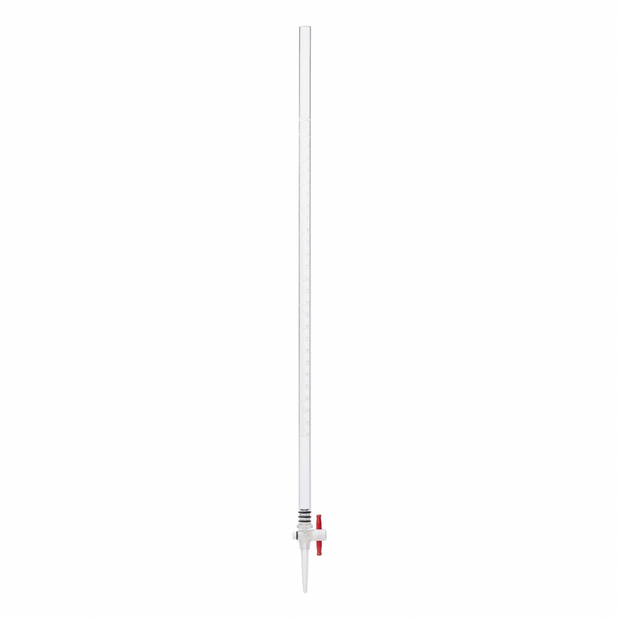 Acrylic Buret: Measuring Cylinder Set, Acrylic, Self-Lubricating PTFE Plug