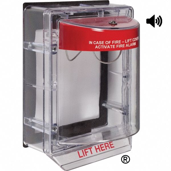 Universal Stopper Cover: Wall Mount, Surface Mount Mounting, Clear