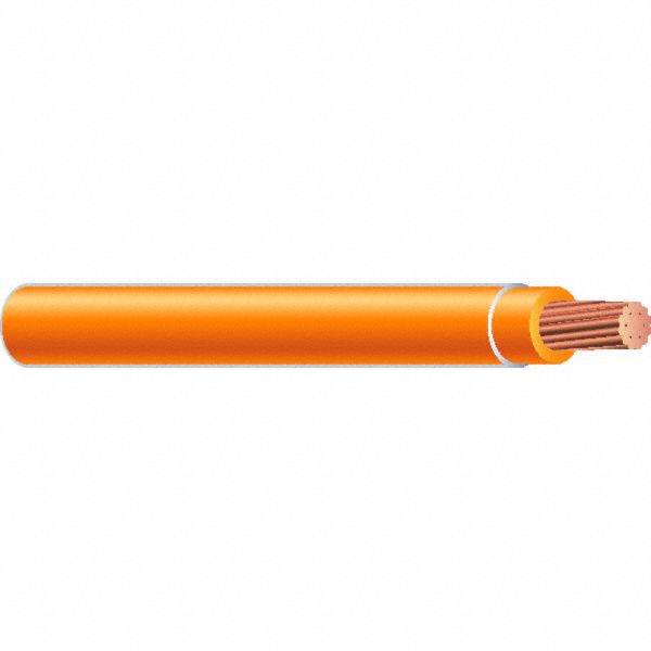 Wire, THHN, THWN, Solid, Orange, 14AWG, 500ft