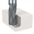High-Performance Roughing Carbide Corner-Chamfer End Mills