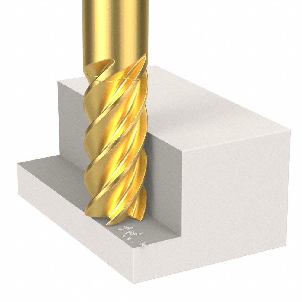 GLRM-060-4 Number of Flutes: 4 Micro 100 End Mill Uncoated 12.00mm Length of Cut 6.00mm Milling Dia GLRM 