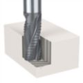 High-Performance Roughing Powdered-Metal Square End Mills